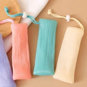 Didiseaon 3pcs Soap Bag Foam Net Bathing Soap Bags Soap Exfoliating Pouch Soap Savers Pouch Soap Sleeve Pe - product information 5