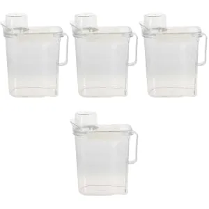 BCOATH 4pcs Laundry Storage Box Scented Laundry Laundry Canisters Plastic Transparent - product information 1