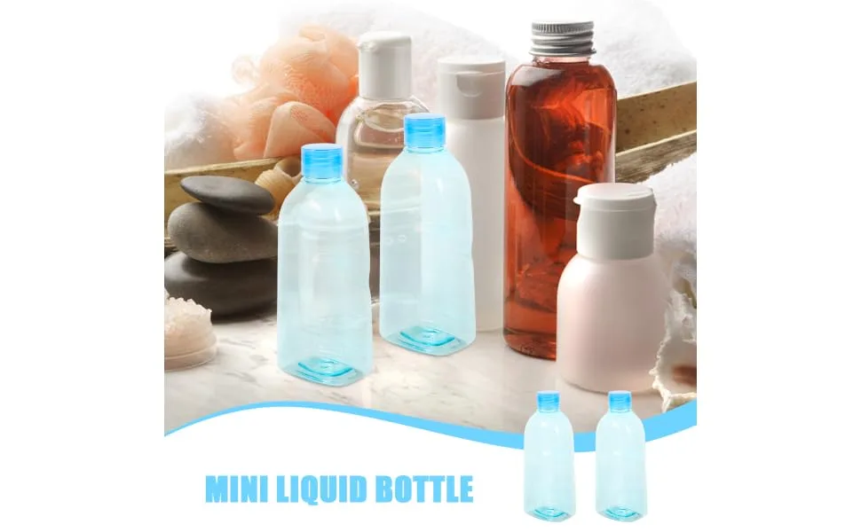 ORFOFE 5pcs Eye Wash Dropper Travel Accessory Mini Liquid Bottle Home Supplies Plastic Blue - product information 2