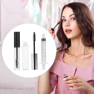 Outanaya 12pcs Mascara Tube Empty Mascara Bottle Empty Eyelash Tube Eyelash Kit Eyelash Curler Kit Plastic - product information 1