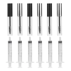 Outanaya 12pcs Mascara Tube Empty Mascara Bottle Empty Eyelash Tube Eyelash Kit Eyelash Curler Kit Plastic - product information 3