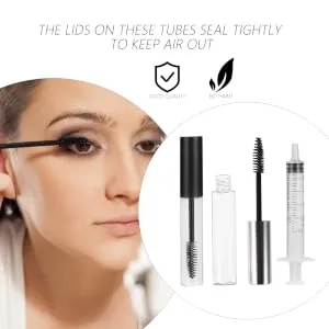Outanaya 12pcs Mascara Tube Empty Mascara Bottle Empty Eyelash Tube Eyelash Kit Eyelash Curler Kit Plastic - product information 4