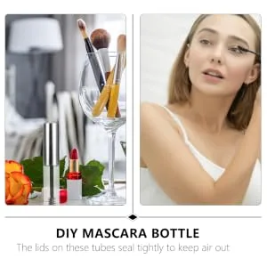 Outanaya 12pcs Mascara Tube Empty Mascara Bottle Empty Eyelash Tube Eyelash Kit Eyelash Curler Kit Plastic - product information 5