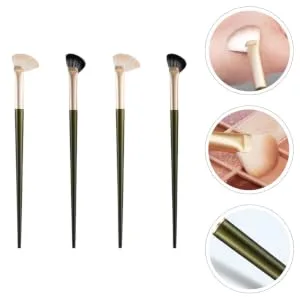FOYTOKI 4pcs Nose Shadow Brush Nose Makeup Brush Contour Blending Brush Nose Contour Brush Artificial Fiber - product information 6