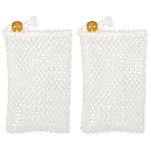 PLAFOPE 2 Pcs Soap Bath Sponge Swirl Bathing Soap Net Handmade Soap Shower Face Sponge Nylon - product information 2