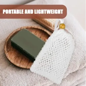 BIUDECO 2 Pcs Soap Net Soap Foaming Shower Pouf Body Scrub Sponge Bath Scrubber Shower Nylon - product information 1