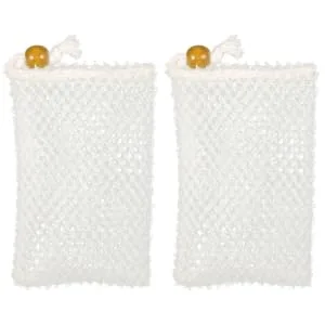 BIUDECO 2 Pcs Soap Net Soap Foaming Shower Pouf Body Scrub Sponge Bath Scrubber Shower Nylon - product information 3