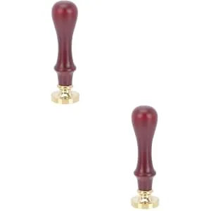 FOYTOKI 2 Pcs Dispensing Plate Tool Coffee Squeezer Delicate Stamper Eyeshadow Pressing Kit Wooden Handle - product information 4