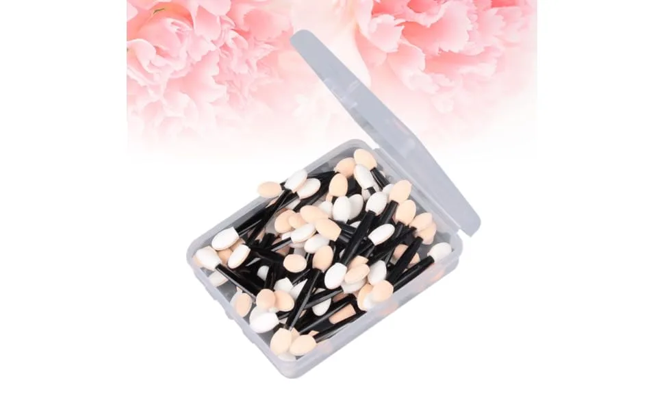 Outanaya 50 Pcs Makeup Tools Dual Sided Eyeshadow Brush Eyeshadow Makeup Brushes Eyeshadow Black Size 1 Black - product information 7