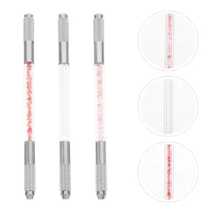Outanaya 3pcs Fruit Embroidery Pen Makeup Tool Eyebrow Microblading Kit Microblading Needle Pen Copper - product information 2