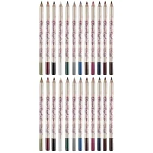 FOYTOKI 24 Pcs Eyeshadow Pen Eyeliner Pencil Colours Eyeliner Stick Colorful Eyeliner Pencil Eyebrow Pencil - product information 4