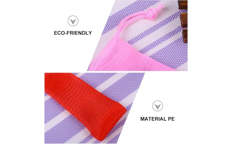 PLAFOPE 6pcs Soap Cleaning Maker Nets Soap Soap Exfoliating Wash Makeuo Cleans Pe - product information 5