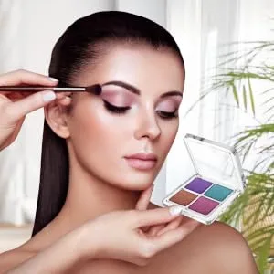 Outanaya 2pcs Empty Eyeshadow Dish Makeup Compact Empty Makeup Containers Empty Palette Empty Cream Palette - product information 2