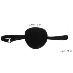 ORFOFE 10pcs Eye Patch Eye Cosplay Patch Adjustable Single Eye Covers Blindfolds for Adults Eye Mask - product information 2