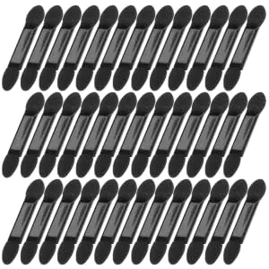 FOYTOKI 100pcs Women Eyeshadow Brush Small Eyeshadow Blending Brush Eye Makeup Sponge Makeup Brushes Black - product information 1
