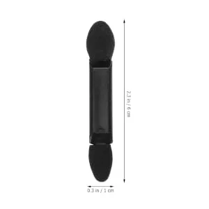 FOYTOKI 100pcs Women Eyeshadow Brush Small Eyeshadow Blending Brush Eye Makeup Sponge Makeup Brushes Black - product information 5