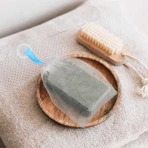 Gogogmee 2pcs Foaming Net Exfoliating Soap Body Shower Scrubber Bag Soap Bar Mesh Bag White or - product information 2