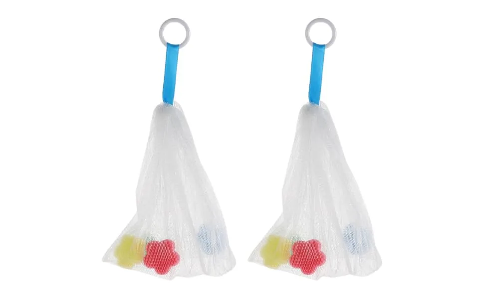 Gogogmee 2pcs Foaming Net Exfoliating Soap Body Shower Scrubber Bag Soap Bar Mesh Bag White or - product information 3