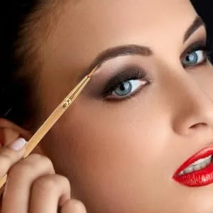 Outanaya 1pcs Brush Eyeliner Brush Tool. Straight Bent Angled Brush - product information 3