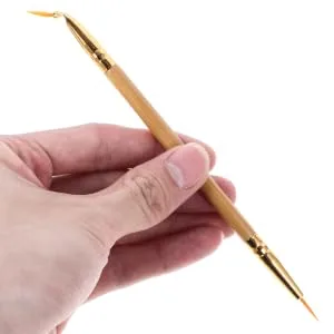 Outanaya 1pcs Brush Eyeliner Brush Tool. Straight Bent Angled Brush - product information 5