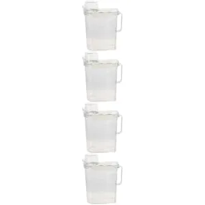 FOYTOKI 4pcs Laundry Storage Box Laundry Holder Basket Lotion Plastic Transparent - product information 6