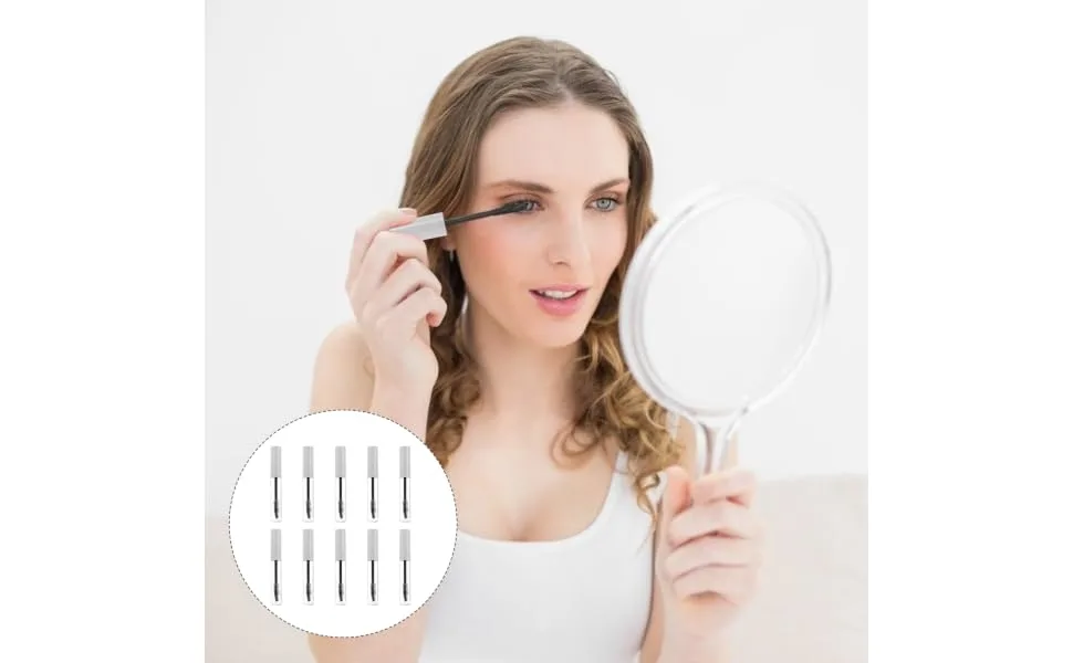 Outanaya 10pcs Eyelash Tube Empty oil Bottles Empty Eyeliner Tubes Mascara Bottles Plastic White - product information 1