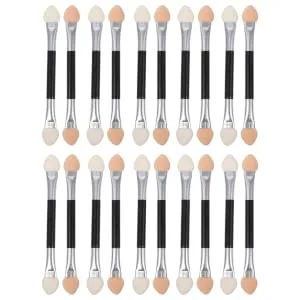 Outanaya 20pcs Latex Eye Shadow Stick Small Eyeshadow Brush Cosmetic Eye Shadow Sponge Plastic - product information 1