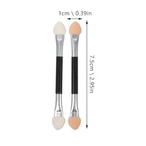 Outanaya 20pcs Latex Eye Shadow Stick Small Eyeshadow Brush Cosmetic Eye Shadow Sponge Plastic - product information 6