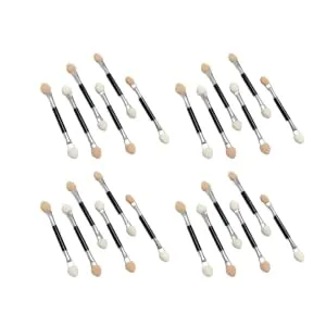 FOYTOKI 30pcs Eyeshadow Brush Kit Double Head Makeup Applicator Make up for Face Concealer Brush - product information 3