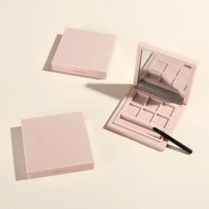 FOYTOKI 2pcs Empty Eye Shadow Pallet Makeup Highlighter Travel Containers for Toiletries Cosmetics Pans 1 count (Pack of 1) Pink - product information 1