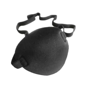 BCOATH 2pcs Lazy Eye Cover Eyepatch Pirate Eye Cover Adult Amblyopia Patches Pirate Cosplay Props Black - product information 1