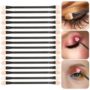 Outanaya 30pcs Disposable Eye Shadow Stick Makeup Sponge Applicator Eyeshadow Application Smudge Eye Plastic - product information 6