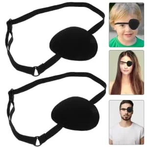 COOLHIYA 10pcs Eye Patch Adjustable Single Eye Covers Blindfolds for Adults Blindfolds for - product information 3