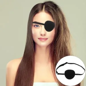 COOLHIYA 10pcs Eye Patch Adjustable Single Eye Covers Blindfolds for Adults Blindfolds for - product information 4