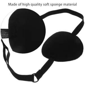 COOLHIYA 10pcs Eye Patch Adjustable Single Eye Covers Blindfolds for Adults Blindfolds for - product information 6