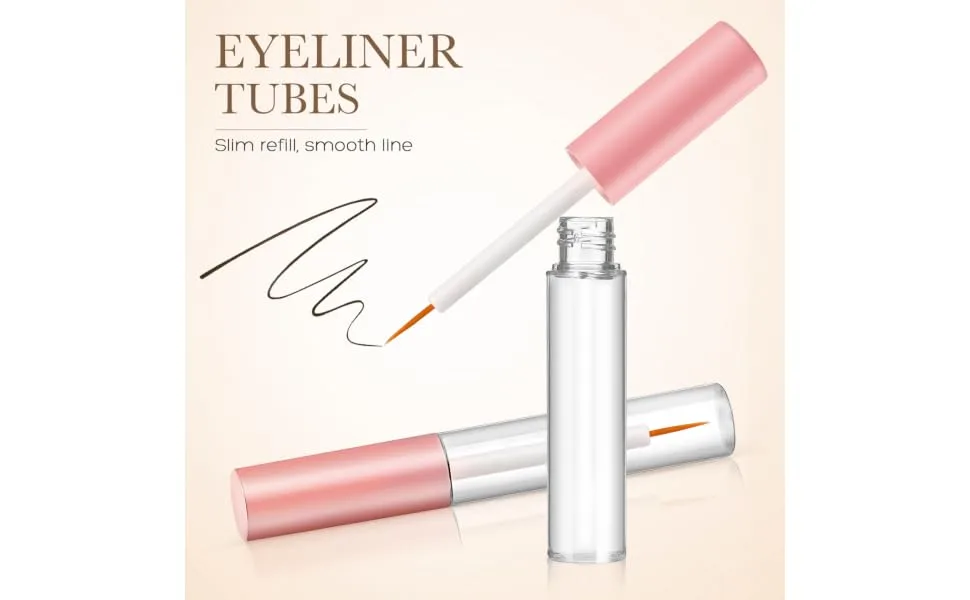 Gogogmee 4pcs Eyeliner Stick Clear Lipglosses Bottle Empty Mascara Wand The Pet - product information 2