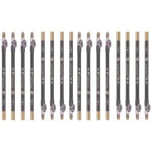 FOYTOKI 16 Pcs Pencil Sharpener Eyebrow Pencil Makeup Eyebrow Pencils Eyebrow Makeup Pencil Black - product information 3