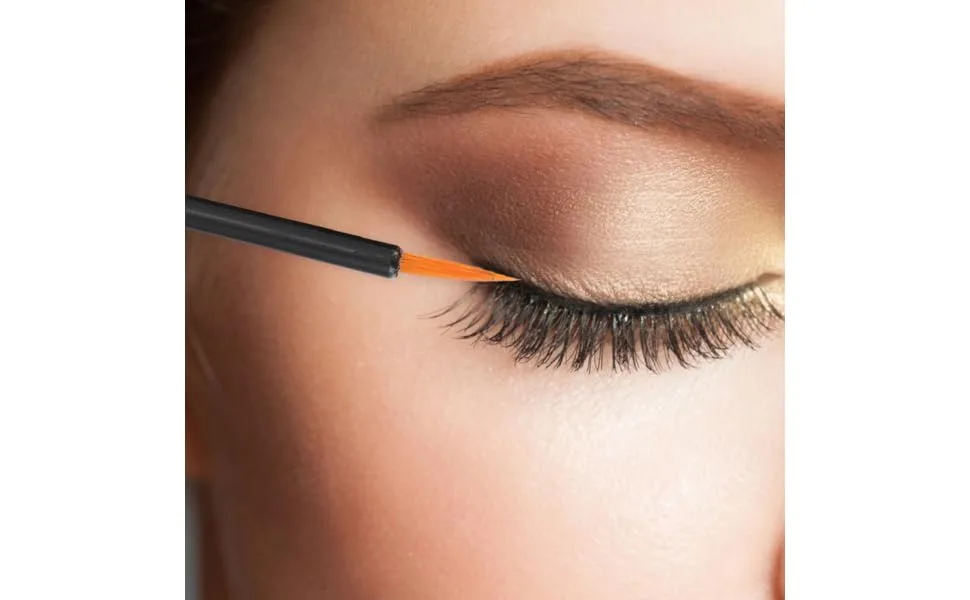 FOYTOKI 100pcs Disposable Eyeliner Brush Lip Gloss Wands Fine Eyeliner Brush Face Makeup Black Plastic - product information 2
