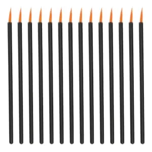 FOYTOKI 100pcs Disposable Eyeliner Brush Lip Gloss Wands Fine Eyeliner Brush Face Makeup Black Plastic - product information 3