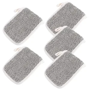 Gogogmee 5pcs Flip Soap Foam Net Soap Foaming Pouches Foam Net Soap Storage Khaki Cotton Linen - product information 2