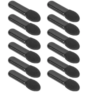 FOYTOKI 100pcs Mini Eyeshadow Swab Concealer Brush Mini Lip Brush Makeup Wand Lip Balm Black Milky Cotton - product information 3
