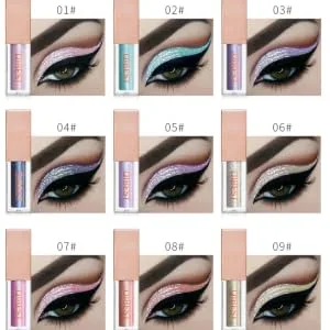 FOYTOKI 2 pcs Makeup Supplies Cosmetics Shiny Liquid Accessories Women Shadow Eye Glitter - product information 1