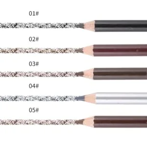 FOYTOKI 4 Pcs Long Lasting Eyebrow Pencils Waterproof Makeup Microblading Eyebrow Pen Eyebrows Wooden Brown - product information 1