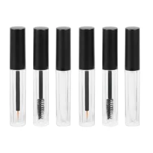 Gogogmee 6pcs Eyeliner Eyelash Bottle Lip Gloss Tubes Eyelashes Eyelash Mascara Transparent Mascara Plastic - product information 1