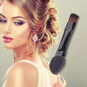 FOYTOKI 50pcs Women Makeup Brush Makeup Sponge Eye Shadow Sponge Makeup Black - product information 1