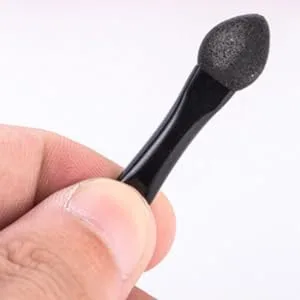 FOYTOKI 50pcs Women Makeup Brush Makeup Sponge Eye Shadow Sponge Makeup Black - product information 5