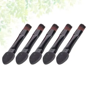 FOYTOKI 50pcs Women Makeup Brush Makeup Sponge Eye Shadow Sponge Makeup Black - product information 6