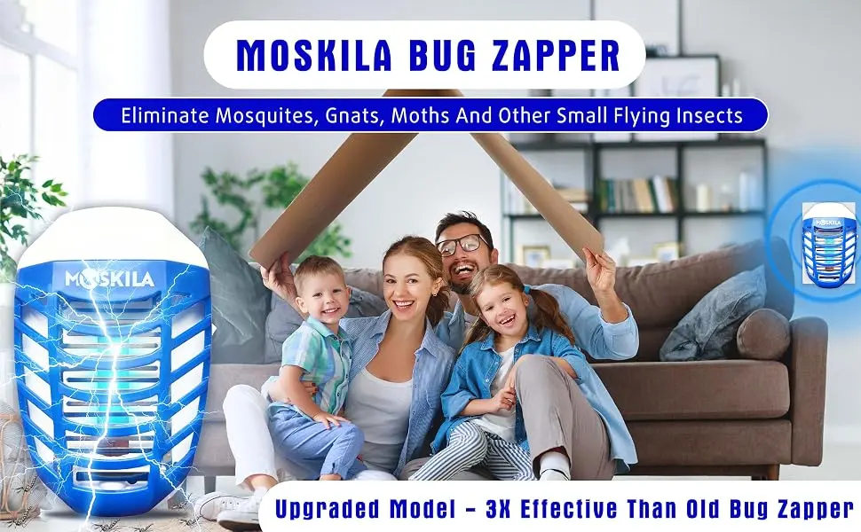 6 Packs Electric Fly Catcher - Indoor Bug Zapper - Bug Zapper Indoor Fruit Flies - Safe for Humans and Pets - Electronic Fly Trap Insect Killer - Portable Mosquito Killer - UV Light Insect Killer - product information 1