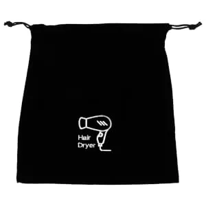 FOYTOKI 3 Pcs Organizer Bag Black Wig Flannel Black Purse Storage Organizer - product information 3