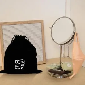 FOYTOKI 3 Pcs Organizer Bag Black Wig Flannel Black Purse Storage Organizer - product information 4